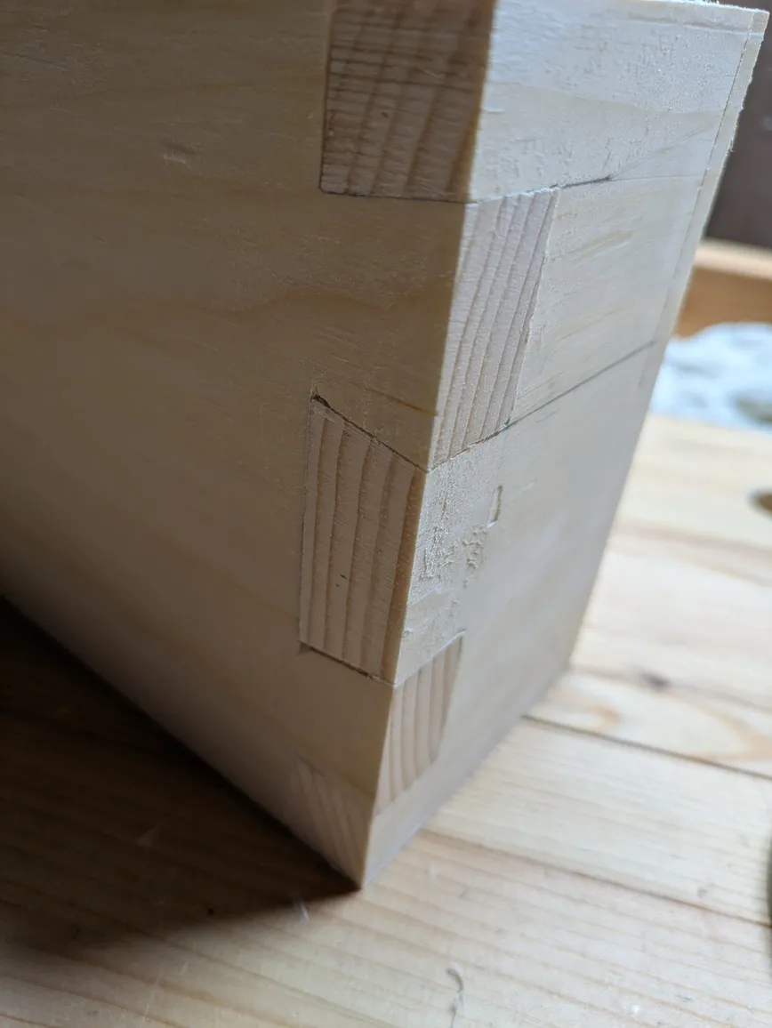 My very first dovetail joint
